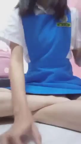 Malaysian School Girl In Blue School Uniform
