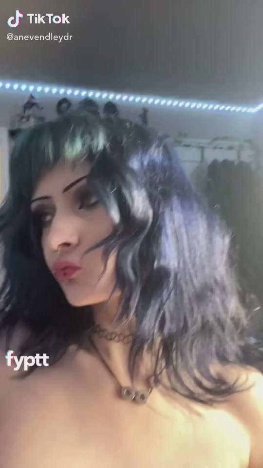 Beautiful Rebel Flaunts Her Sexy Pierced Nipples And Tits On TikTok On Her Birthday